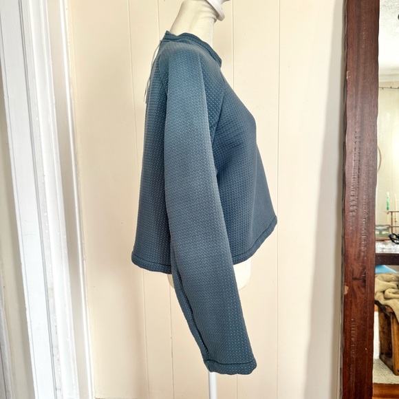 Nike Women's Sportswear Tech Fleece Zipper Back Crop Top Sweater | Crew Neck L - Picture 7 of 10